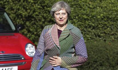 La primera ministra britnica, Theresa May, este viernes en un evento en Berkshire (Inglaterra).