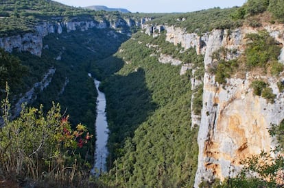 El mirador del Cañón del Ebro, en Pesquera de Ebro (Burgos).