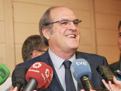 El candidato del PSOE a la Comunidad de Madrid, Ángel Gabilondo, este martes. 