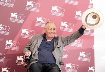 El presidente del jurado Bernardo Bertolucci, ayer en el Lido. 