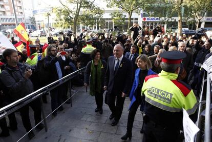 L'alcalde de Reus, Carles Pellicer, als jutjats.