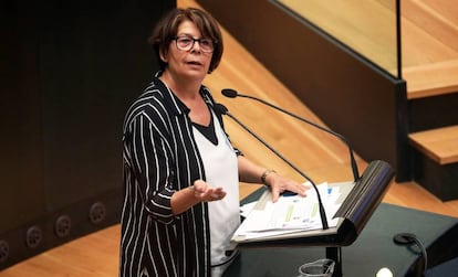 La delegada de Medio Ambiente y Movilidad, Inés Sabanés, en el pleno de este jueves.