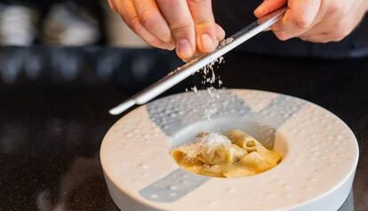 Els 'cappelletti' del restaurant Agreste de Barcelona.