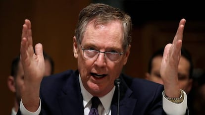 Robert Lighthizer en su testimonio ante el Senado de EE UU