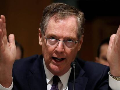 Robert Lighthizer en su testimonio ante el Senado de EE UU