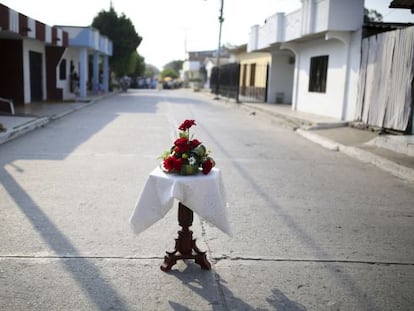 Homenaje en una calle de Aracataca.