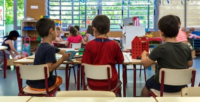 Aula infantil de una escuela pública valenciana