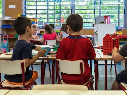 Aula infantil de una escuela pública valenciana