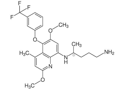 Estructura de la tafenoquina, el principio activo del nuevo fármaco contra la malaria. 