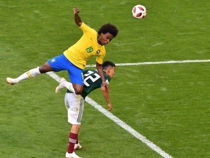 Willian, en el partido contra México.