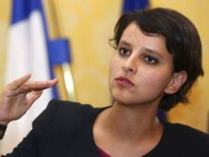 ministra francesa para los derechos de las mujeres y portavoz del Gobierno, Najat Vallaud-Belkacem. EFE/Archivo