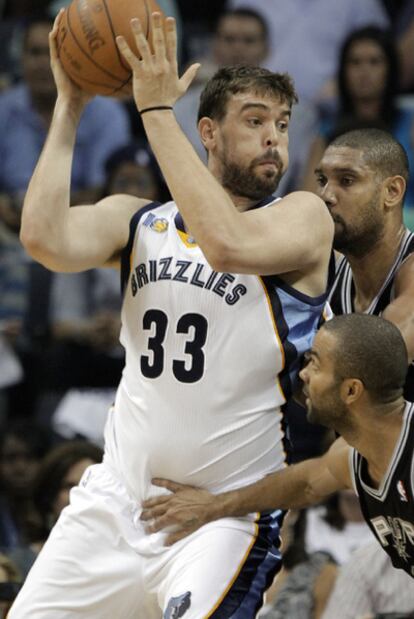 Marc Gasol, durante el partido.