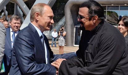 Vladimir Putin y Steven Seagal.