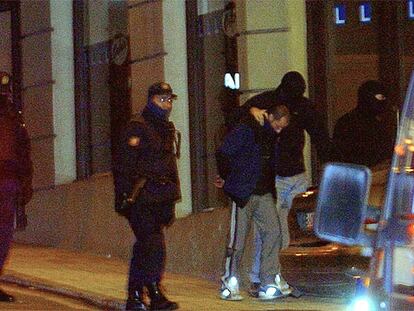 Uno de los detenidos en la operación llevada a cabo por la policía el pasado martes en Ordizia (Guipúzcoa).