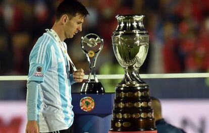 Messi, tras perder la Copa América.