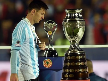 Messi, tras perder la Copa América.