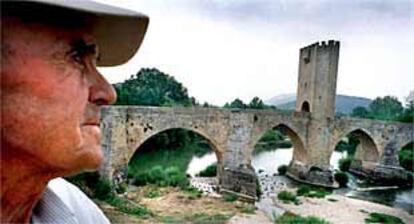 El puente medieval de Frías, en el tramo burgalés del Ebro.