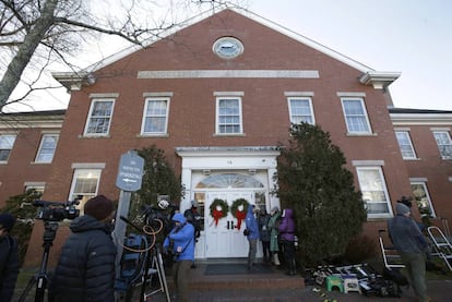 Imagen del edificio ante el que comparecerá Spacey en Nantucket.