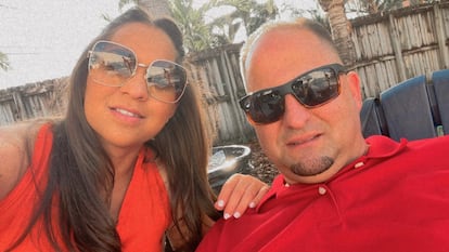 Jessica Ruiz y Antonio Lopetegui, en una fotografía cedida por la familia. Antonio Lopetegui es un migrante cubano que fue deportado y separado de su familia.