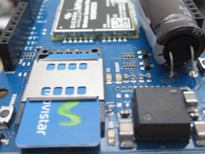 El módem de Telefónica I+D y Arduino.