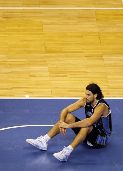 Luis Scola, ayer durante el partido contra Estados Unidos.