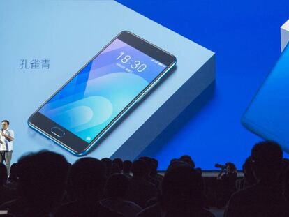 Li Nan, vicepresidente de Meizu, en la presentaci&oacute;n de su nuevo &quot;smartphone&quot; M6 Note