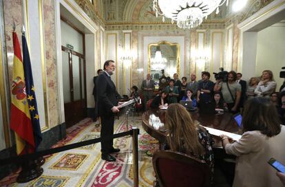 Mariano Rajoy, al Congrés dels Diputats.