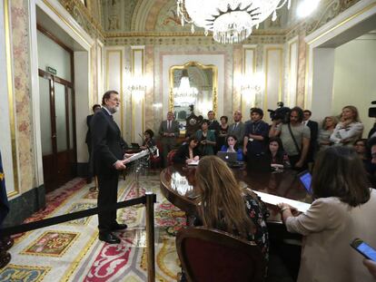 Mariano Rajoy, al Congrés dels Diputats.