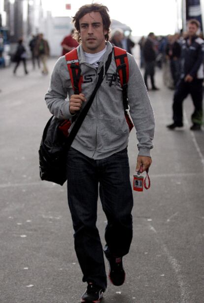 El piloto Fernando Alonso, en Alemania