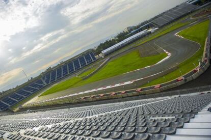 The newly remodeled Autódromo Hermanos Rodríguez in Mexico City.