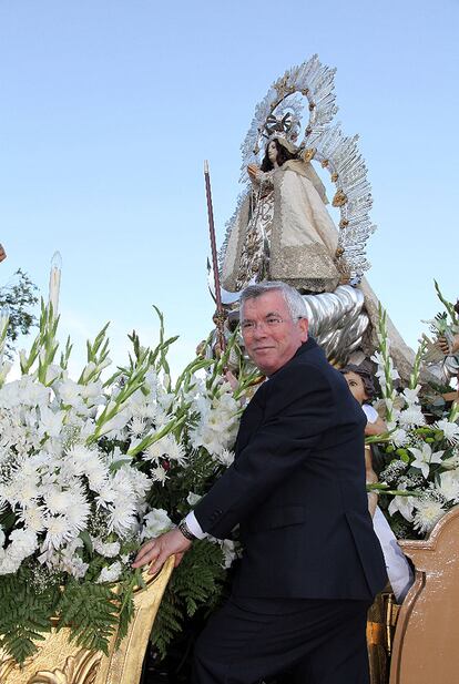 Pedro Castro, ayer en la romería de Getafe.