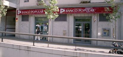 Una sucursal del Banco Popular en Madrid. EFE/ASchivo