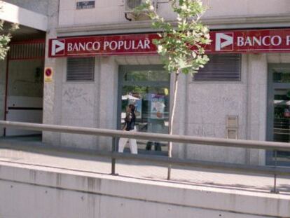 Una sucursal del Banco Popular en Madrid. EFE/ASchivo