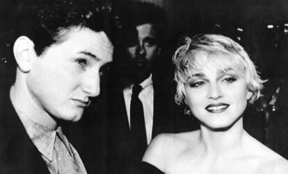 Madonna y Sean Penn en Los Ángeles en 1986.