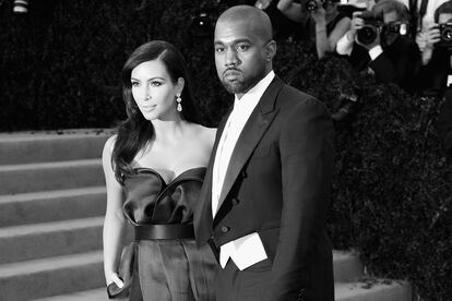 Kim Kardashian y Kanye West.