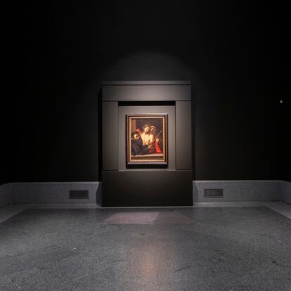 El 'Ecce Homo' de Caravaggio en su propia sala del Museo del Prado.