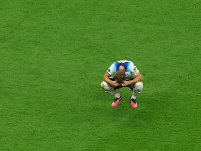 Harry Kane, después de que Inglaterra perdiera el partido contra Francia.