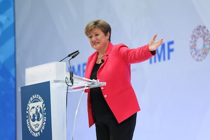Kristalina Georgieva, managing director of the IMF, last Thursday at the organization's headquarters.