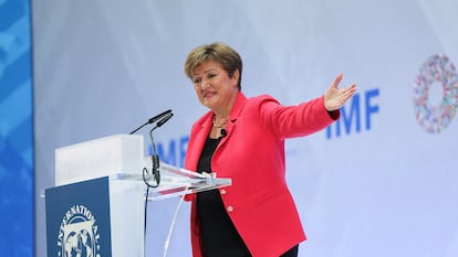 Kristalina Georgieva, managing director of the IMF, last Thursday at the organization's headquarters.