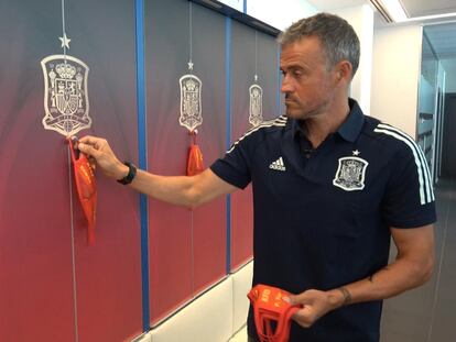 Luis Enrique, anunciando una de las convocatorias de la selección española.