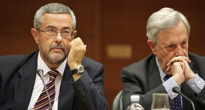 Martín Sevilla y Rafael Maluenda, en las Cortes