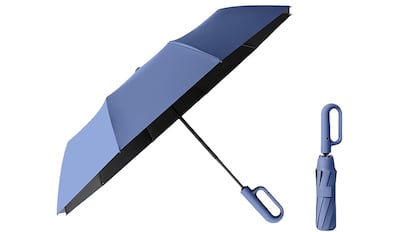 paraguas plegable automatico​ con asa de mosquetón