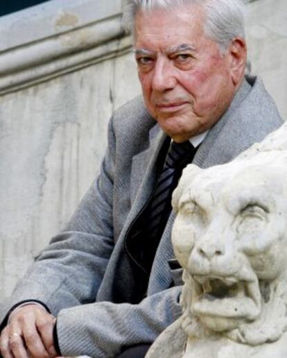 El premio Nobel de Literatura Mario Vargas Llosa, fotografiado en Madrid.