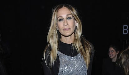 La actriz Sarah Jessica Parker en el desfile de Narciso Rodriguez de la NYFW, el pasado mes de febrero.