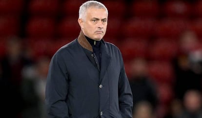 José Mourinho, antes de un partido en el St Mary' s Stadium (Southampton, Inglaterra).