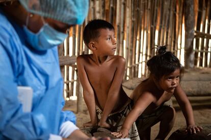 Los niños no han sido muy afectados por la covid entre los indígenas. Aunque sí son víctimas de diversos males debido a la escasa atención sanitaria que reciben.