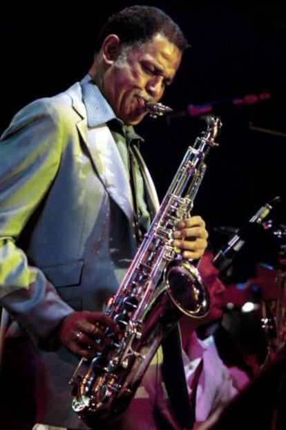 Dexter Gordon, en un concierto en 1970.