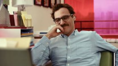 El actor Joaquin Phoenix, en Her, la nueva cinta de Spike Jones.