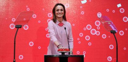 Sol Daurella, presidenta de Coca-Cola European Partners, en la Bolsa de Madrid. 