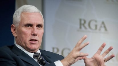 Mike Pence, compañero de candidatura de Trump.